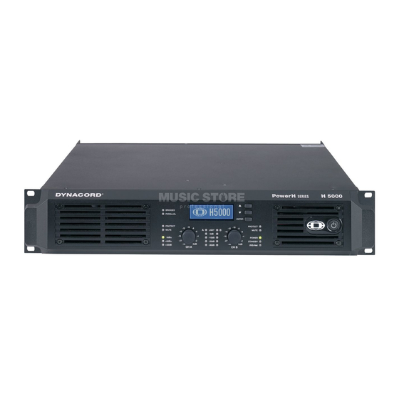 Dynacord PowerH Series Bedienungsanleitung