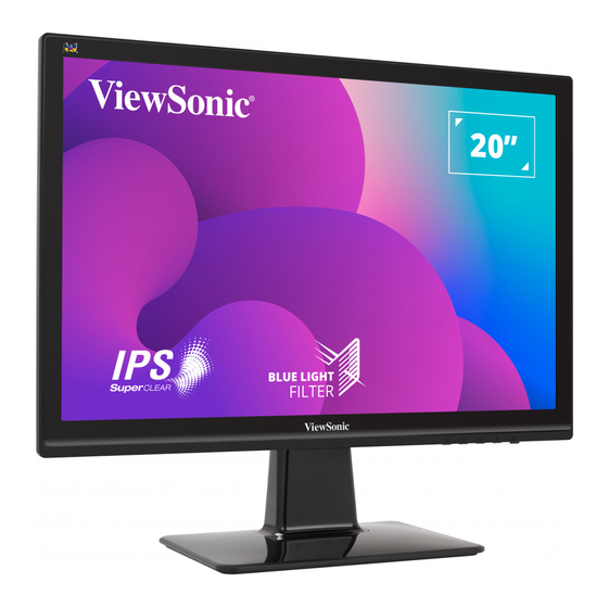 ViewSonic VX2039-SAW-1 Bedienungsanleitung