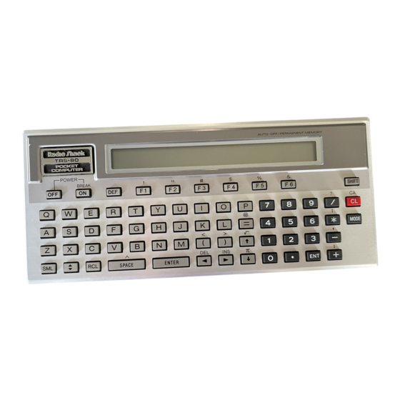 Tandy TRS-80 Bedienungsanleitung
