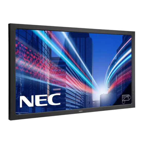 NEC MultiSync V552-TM Bedienungsanleitung