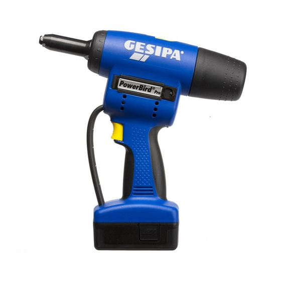 Gesipa PowerBird Pro Betriebsanleitung Mit Ersatzteilliste