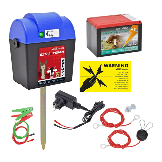 Weidezaun 9V Extra Power Type 42010 Betriebsanleitung