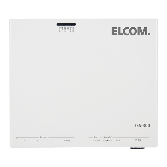 ELCOM ISS-300 Kurzanleitung