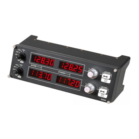 Saitek Pro Flight Radio Panel Bedienungsanleitung