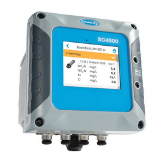 Hach SC4500 Basis-Benutzerhandbuch