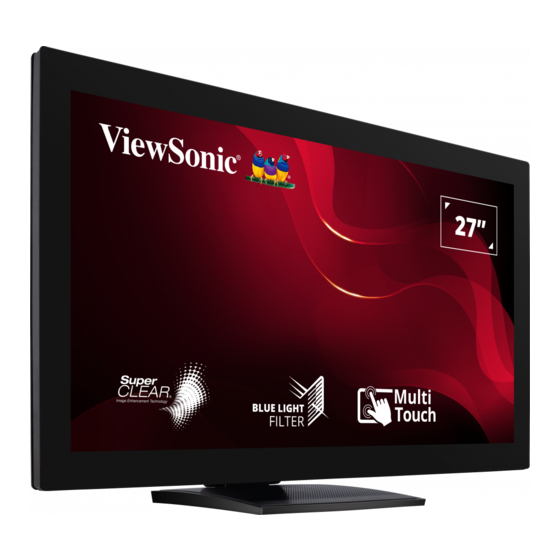 ViewSonic TD2760 Bedienungsanleitung