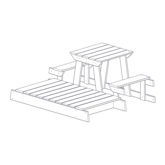 wendi toys Picnic Table & Little Sandpit Installationsanleitung