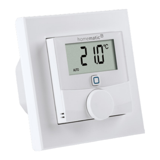 HomeMatic HmIP-BWTH24 Installationsanleitung Und Bedienungsanleitung