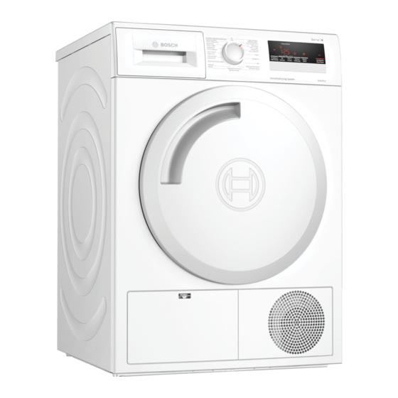 Bosch WTN83271FG Gebrauchs- Und Aufstellanleitung