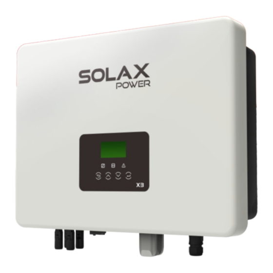 SolaX Power X3Serie Benutzerhandbuch
