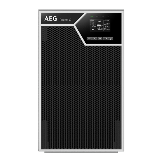 AEG Protect C 1000 LCD+ Benutzerhandbuch