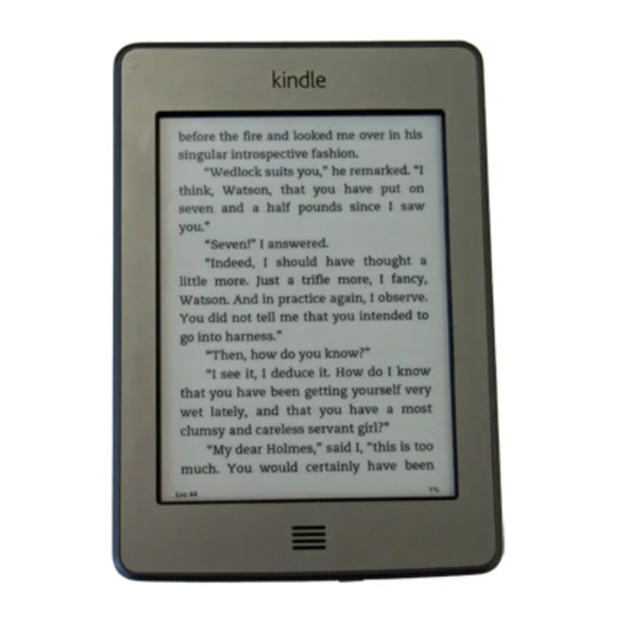 Amazon Kindle Touch Handbücher