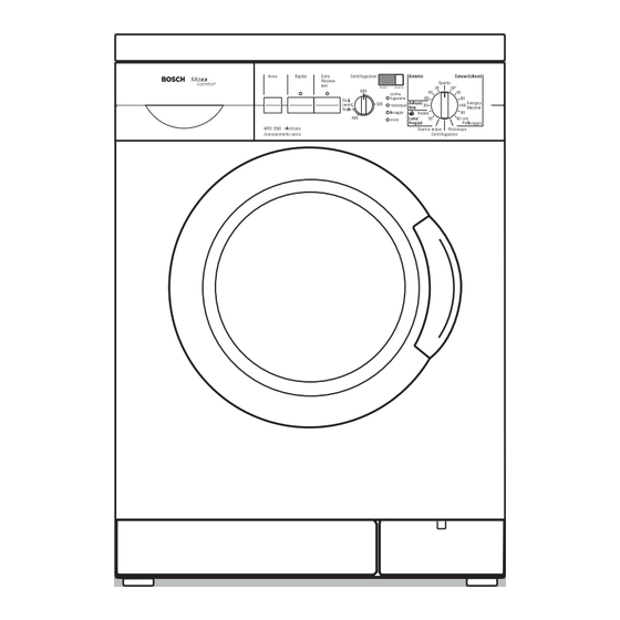 Bosch Maxx comfort WFO 1260 Gebrauchs- Und Aufstellanleitung