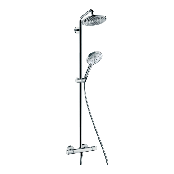 HANSGROHE Raindance Select Showerpipe 240 Gebrauchsanleitung Und Montageanleitung