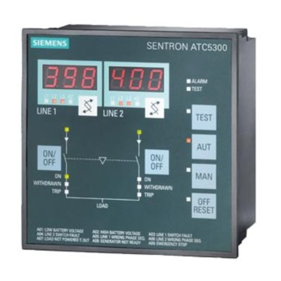 Siemens SENTRON ATC5300 Betriebsanleitung