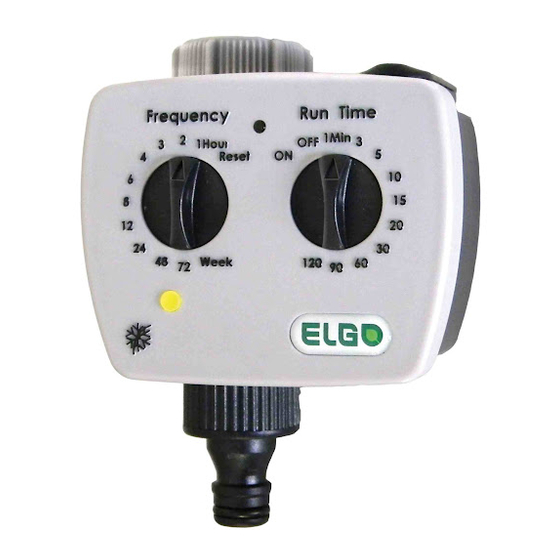 Elgo WT-038 Watering Timer Betriebsanweisungen