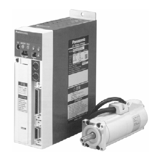 Panasonic A-serie Bedienungsanleitung