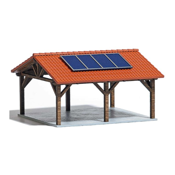Busch SOLARCARPORT H0 1571 Anleitung