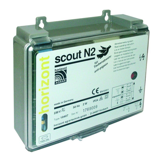 Horizont scout N2 Betriebsanleitung