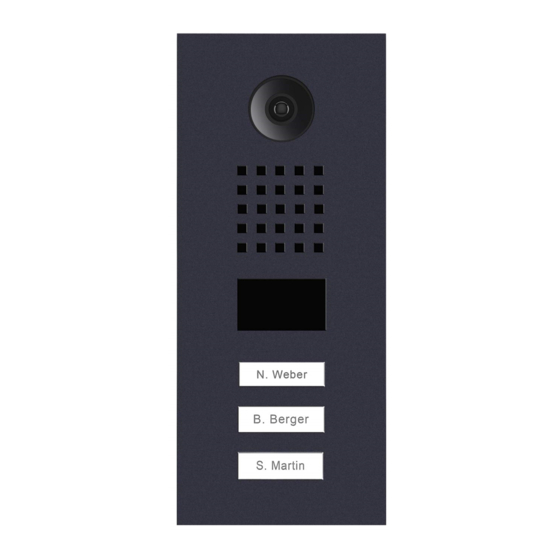 DoorBird D21x Serie Installationsanleitung