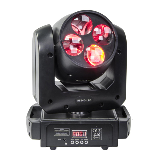 IBIZA LIGHT BEE EFFECT MOVING HEAD 4x10W Bedienungsanleitung