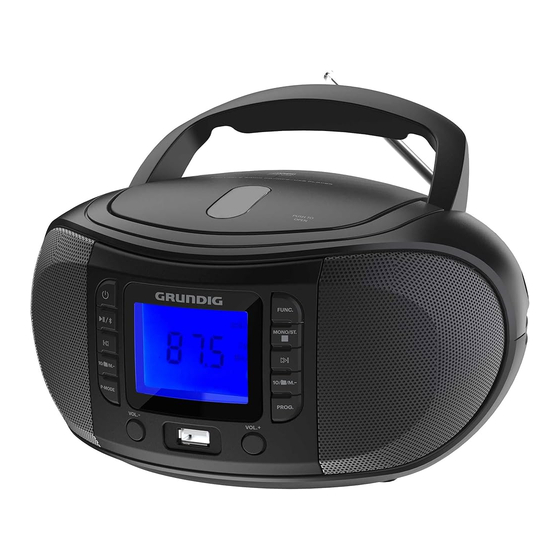 Grundig GRB 3500 Bedienungsanleitung