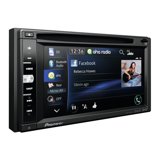 Pioneer AVIC-F850BT Installationsanleitung