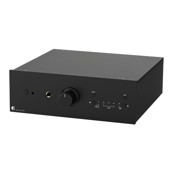 Pro-Ject Audio Systems Box Design Stereo Box DS2 Bedienungsanleitung