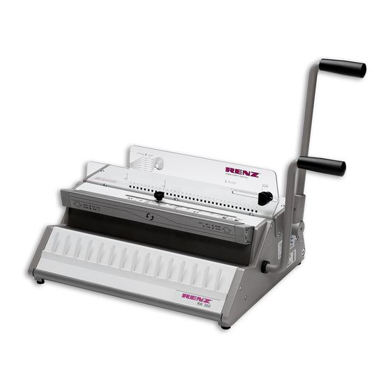 Renz RW 360 Bedienungsanleitung