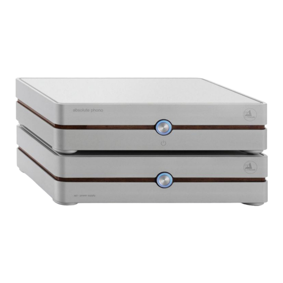 Clearaudio Absolute Phono (silver version) Bedienungsanleitung