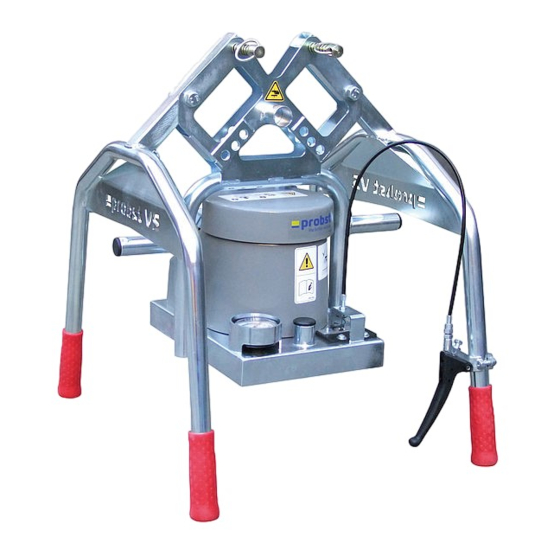 probst SPEEDY VS-140/200 Serie Betriebsanleitung