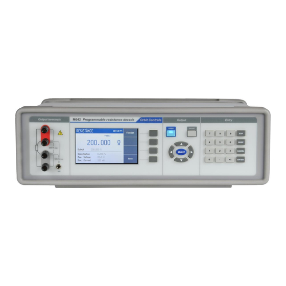 orbit controls OCM642 Betriebsanleitung