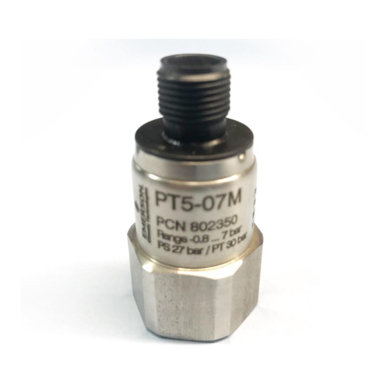 Emerson PT5-Series Betriebsanleitung