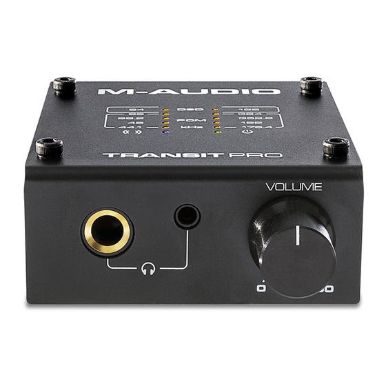 M-Audio Transit Pro Benutzerhandbuch