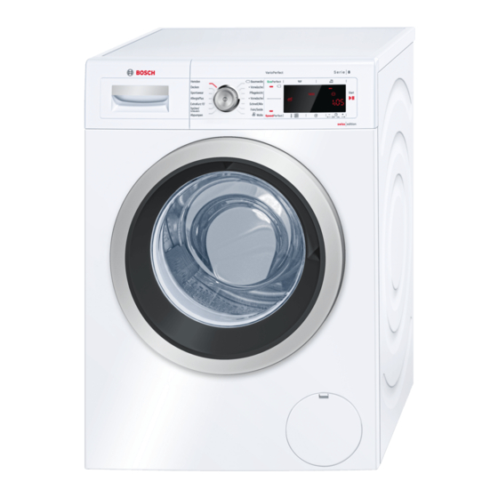 Bosch WAW2840ACH Gebrauchs- Und Aufstellanleitung