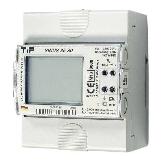 TIP SINUS 85 S0 Betriebsanleitung