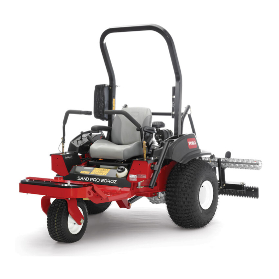 Toro Sand Pro 2040Z 08706 Handbücher