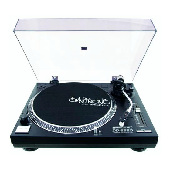Omnitronic DD-2520 Bedienungsanleitung