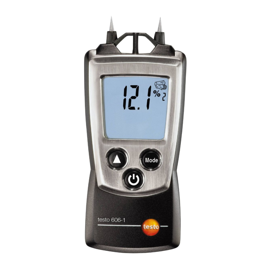 testo 606-1 Bedienungsanleitung