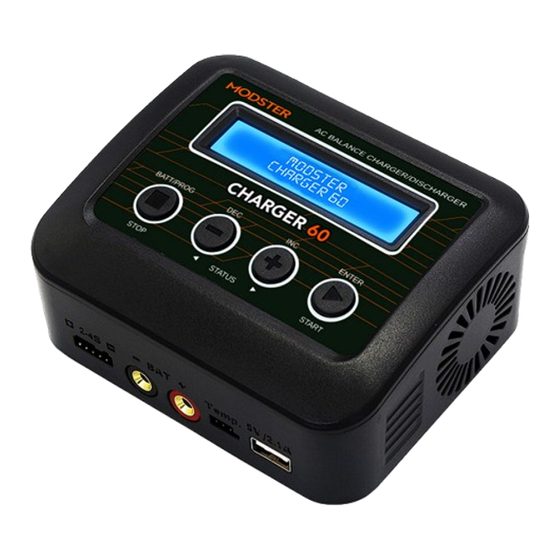 Modster CHARGER 60 Betriebsanleitung