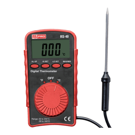 RS Pro RS-40 Bedienungsanleitung