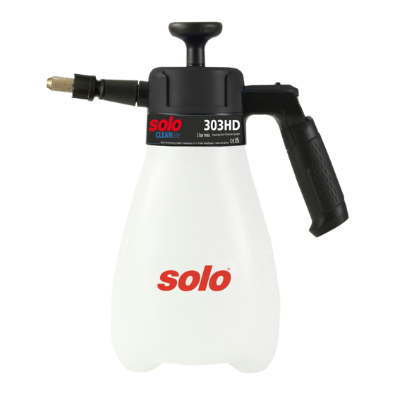 Solo CLEANLine 303 HD Originalbetriebsanleitung