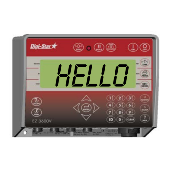 Digi-Star EZ 3600V Bedienungsanleitung