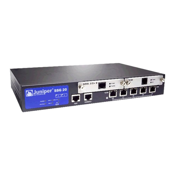 Juniper Networks SSG 20 Installation Und Konfiguration Anleitung