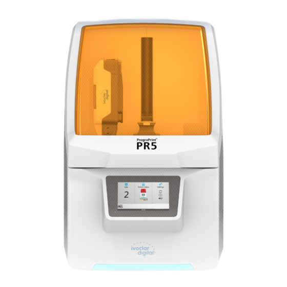 Ivoclar digital PrograPrint PR5 Kurzanleitung