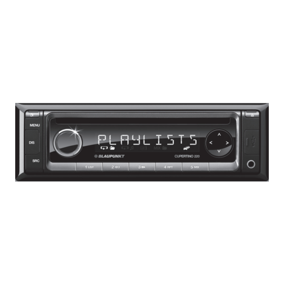 Blaupunkt Cupertino 220 Bedienungs- Und Einbauanleitung