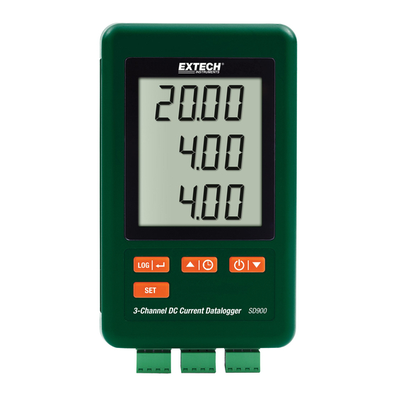 Extech Instruments SD900 Bedienungsanleitung
