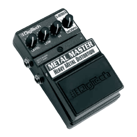 DigiTech Metal Master BP50 Handbuch