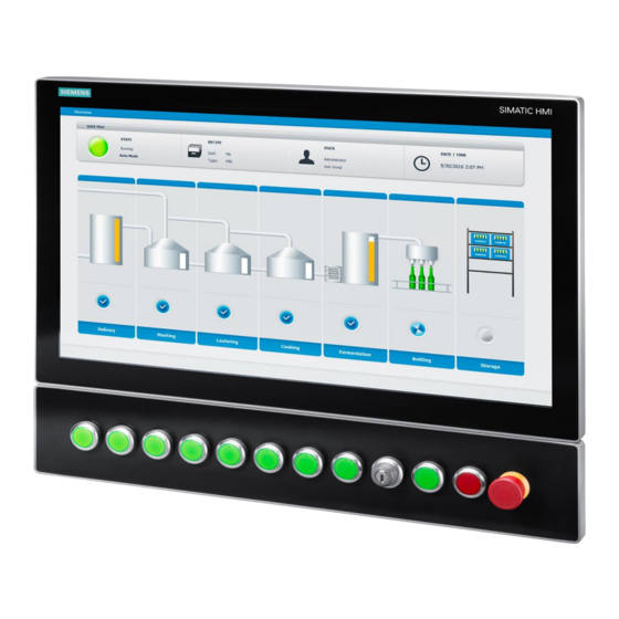 Siemens SIMATIC HMI PRO Bedienungsanleitung