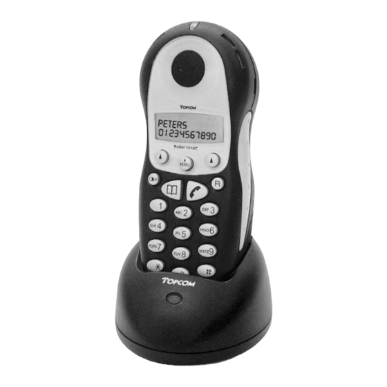 Topcom Butler 1410C Bedienungsanleitung